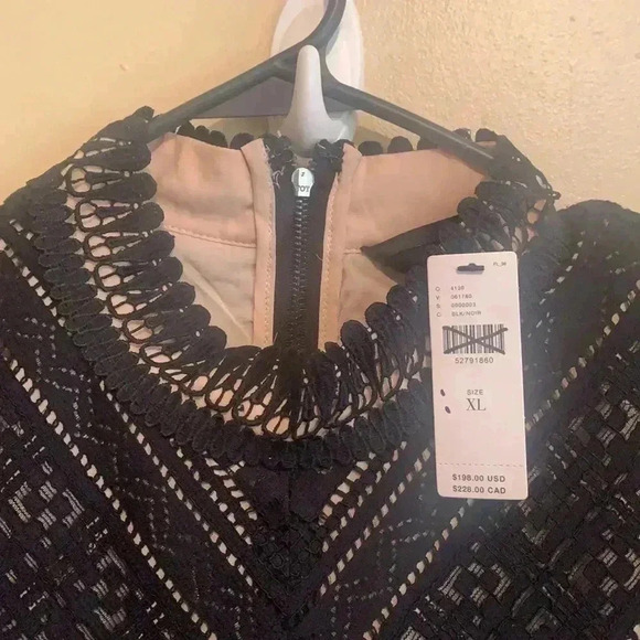 Anthropologie Bella Black Lace mini Dress - Picture 9 of 9